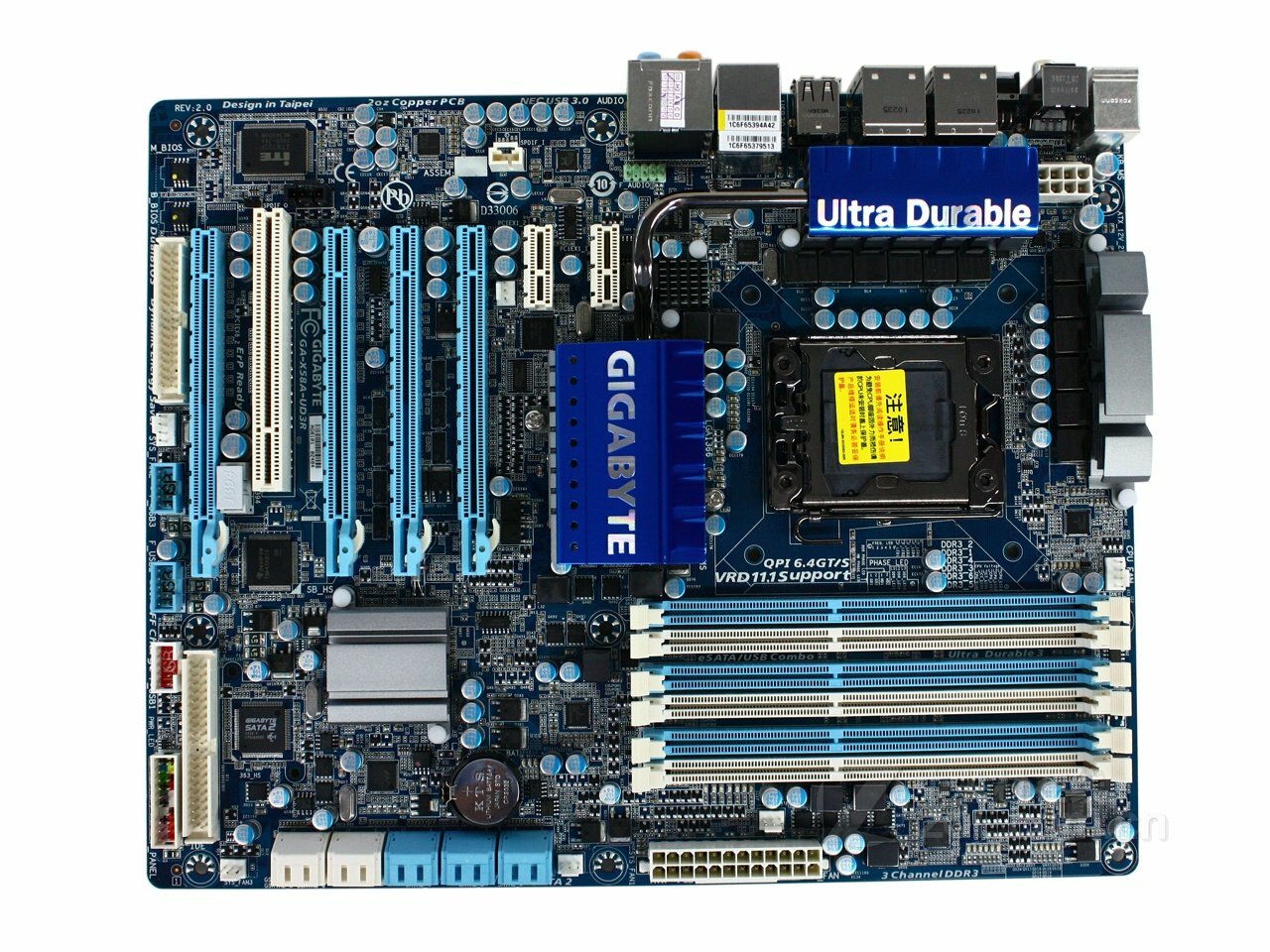 FOR Gigabyte GA-X58A-UD3R (rev2.0) Desktop Intel X58 LGA1366 Motherboard 