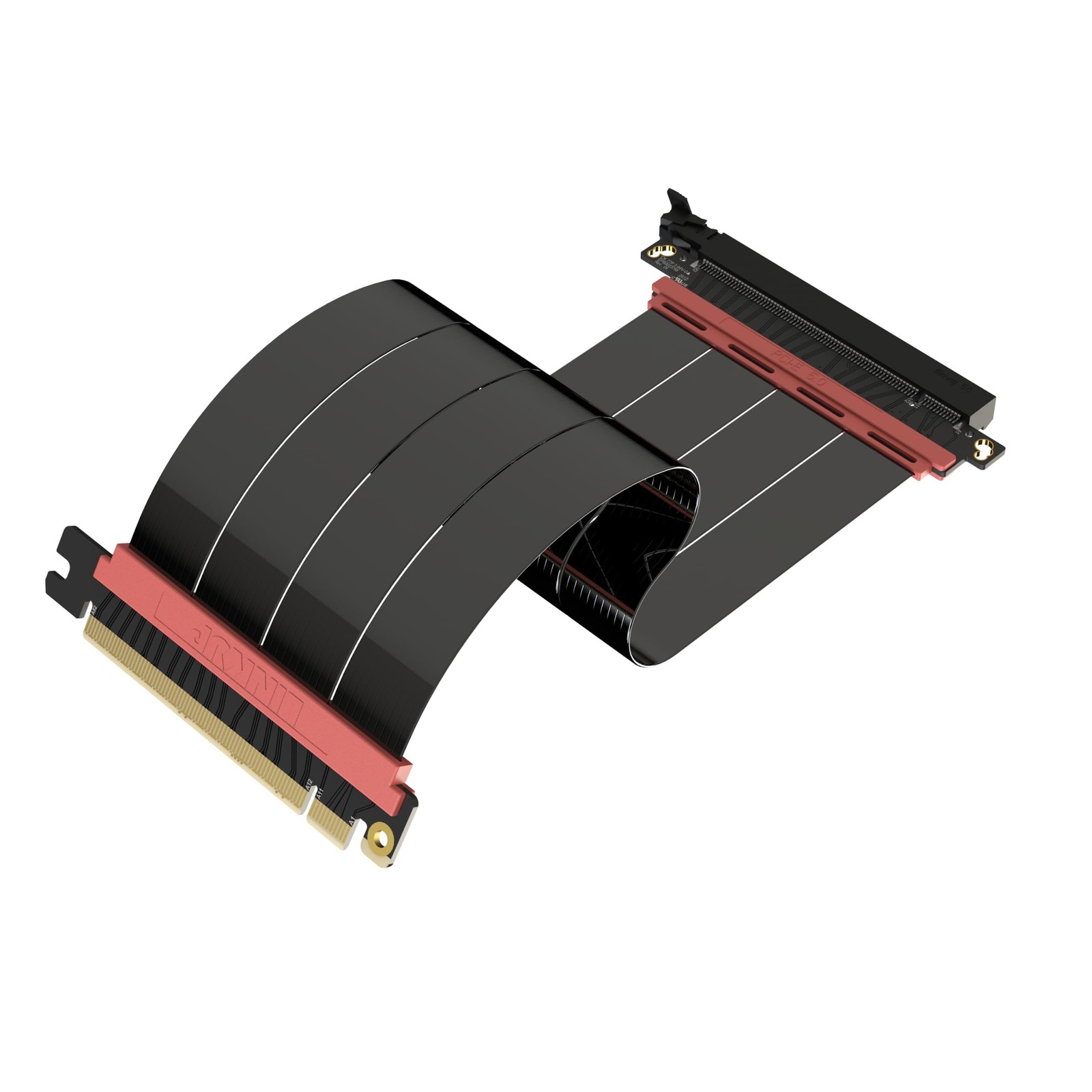 LINKUP PCIe 5.0 Riser Cable | Vertical GPU Mount | Straight, 25cm |... Fast Ship