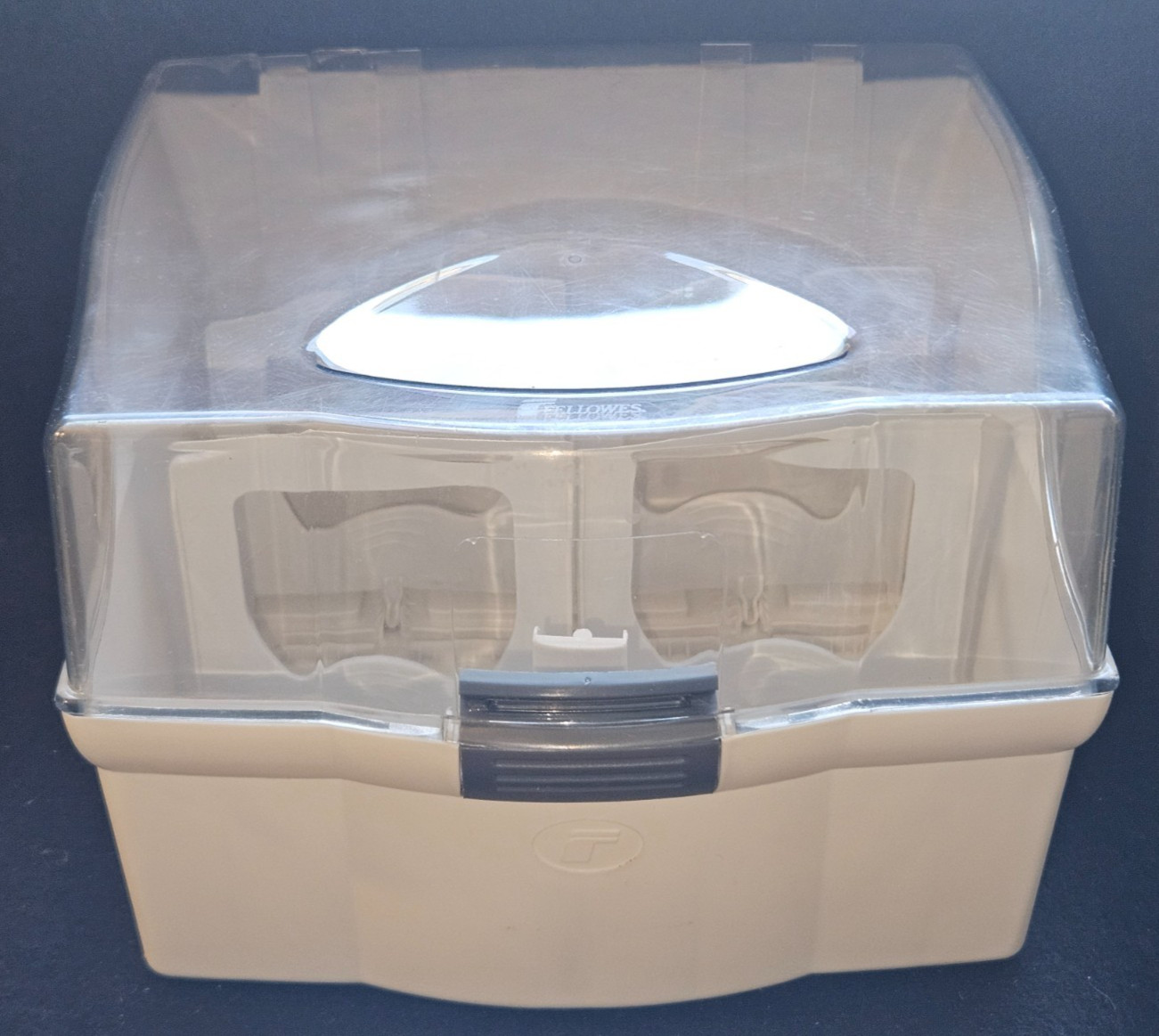 VTG 1980’s Fellowes 3.5" Computer Floppy Disk Plastic Storage Box Case. Good
