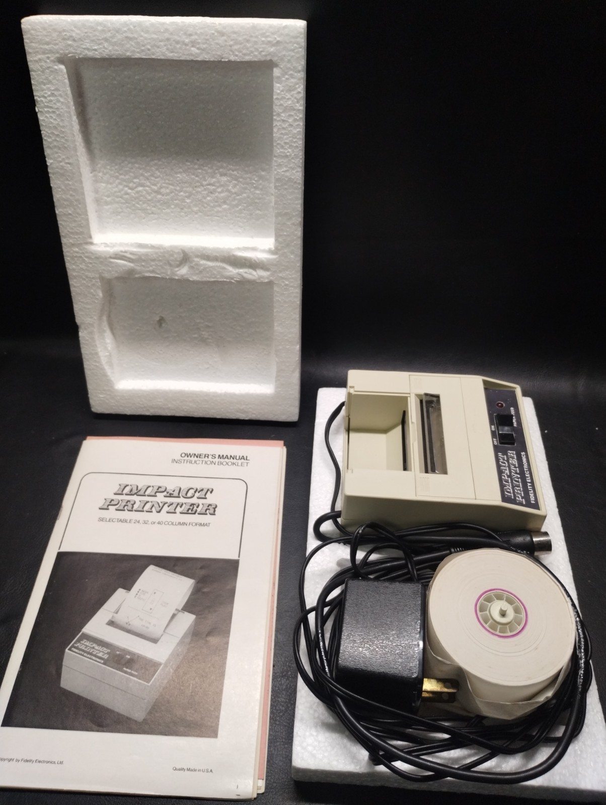 FIDELITY ELECTRONICS Impact printer for VIC-20 COMADORE-64 Desk Companion w Box