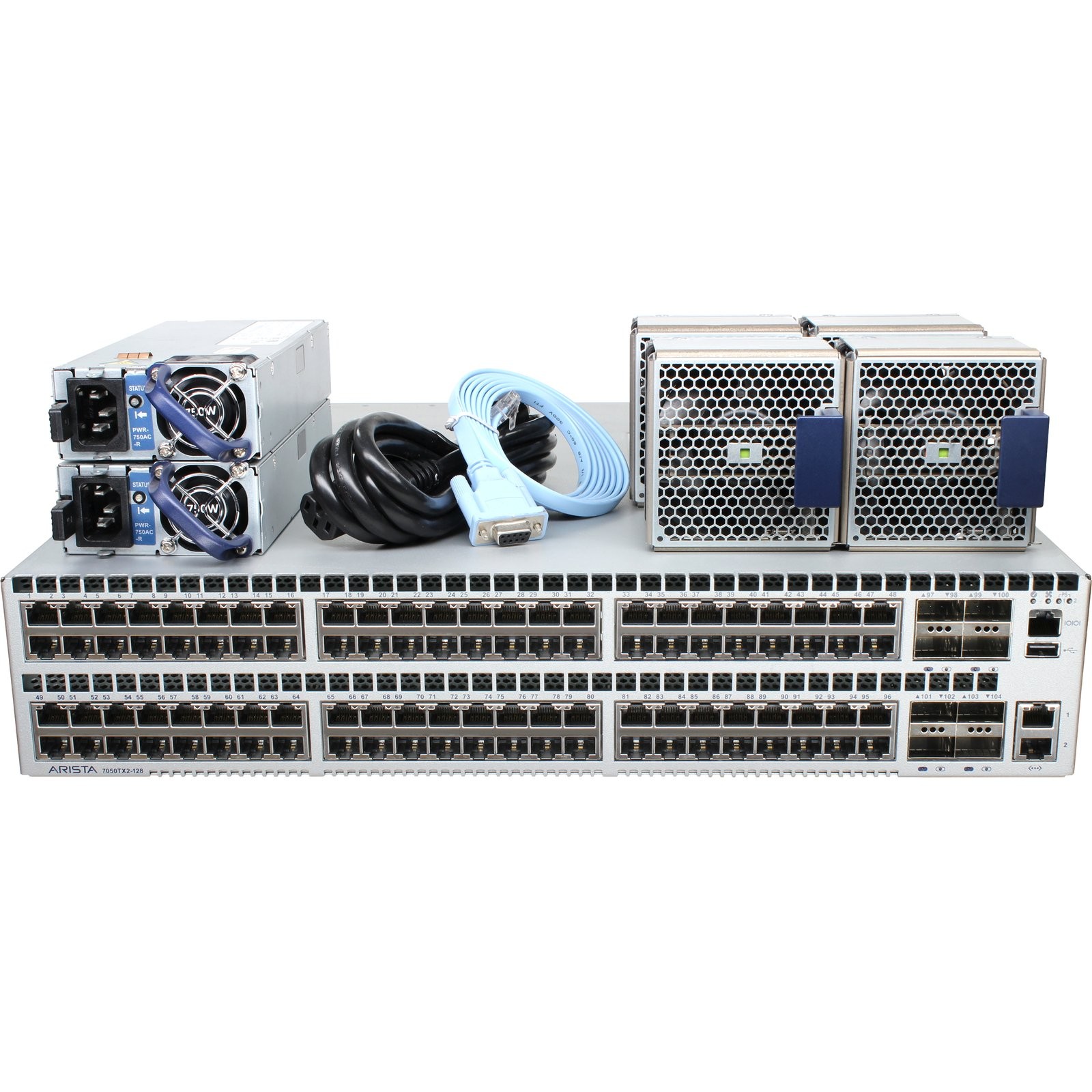 Arista DCS-7050TX2-128-R 96P 10GbE RJ45 8P 40GbE QSFP+ Switch
