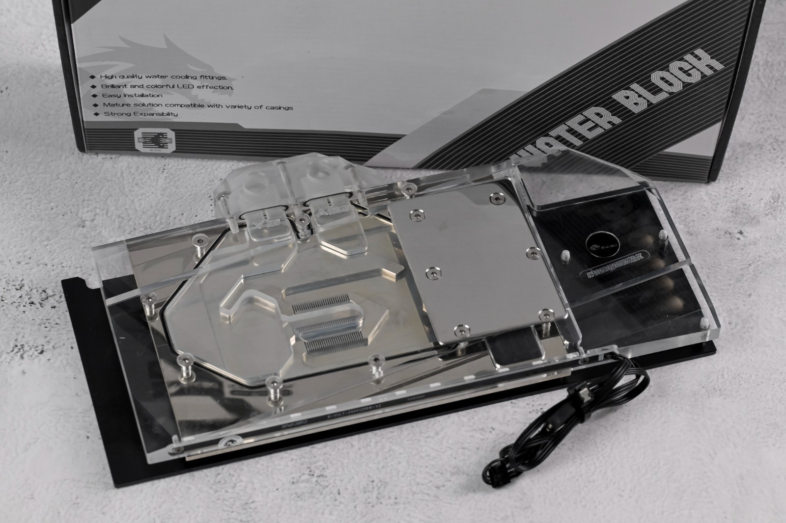 Bykski N-MS3090TRIO-X GPU Water Block Backplate MSI RTX 3080/3090 Gaming X Trio