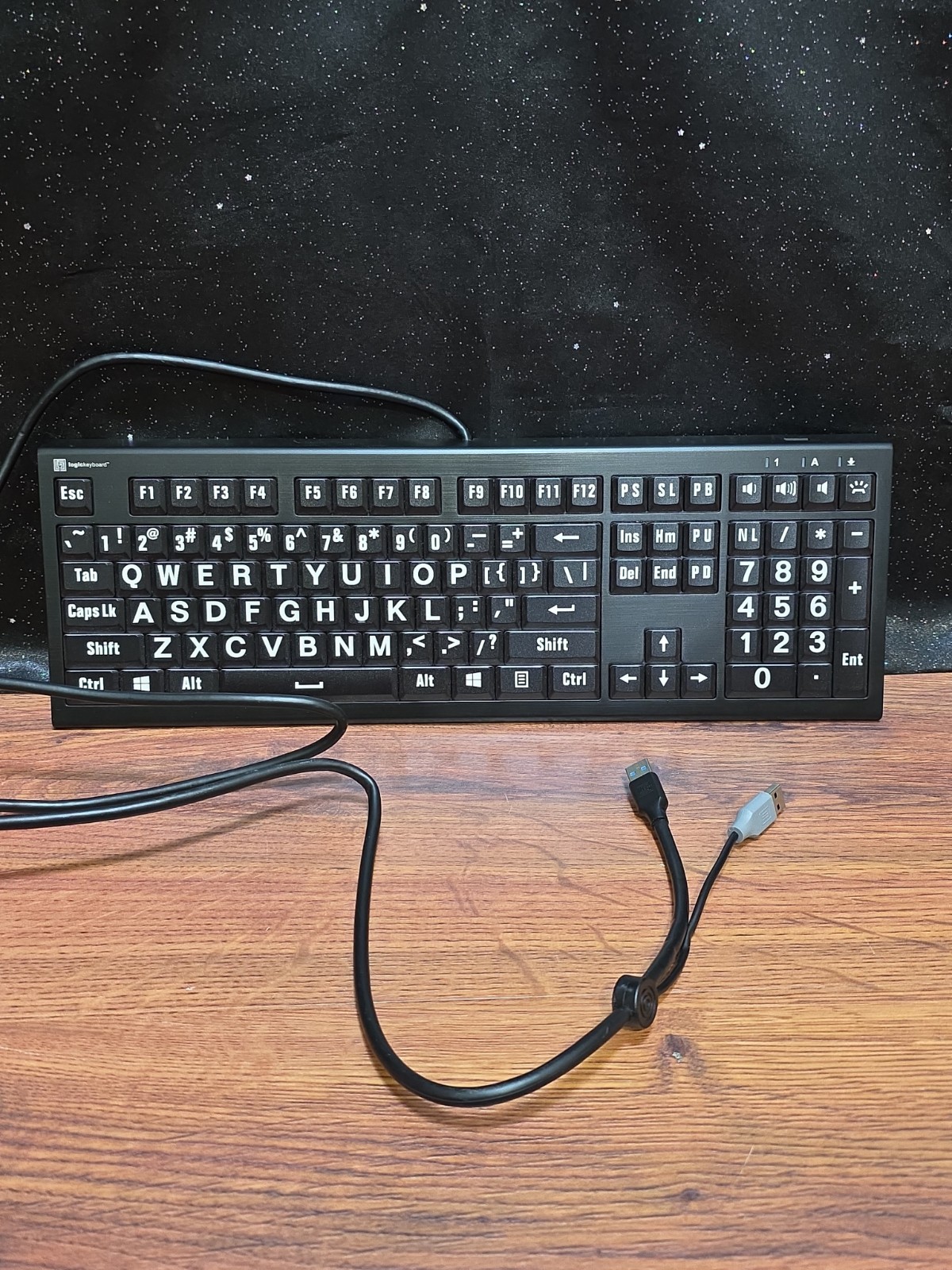 Logickeyboard ASTRA 2 Large-Print Backlit PC Keyboard KB-A2PC 2024 Model