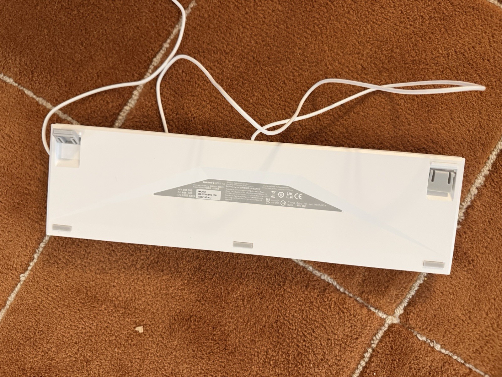 Cherry G80-3000LSCEU-2 Mechanical Wired USB Keyboard White QWERTY Plug & Play