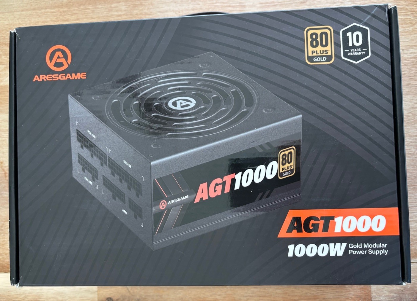 ARESGAME AGT1000 1000 W Gold Modular Power Supply