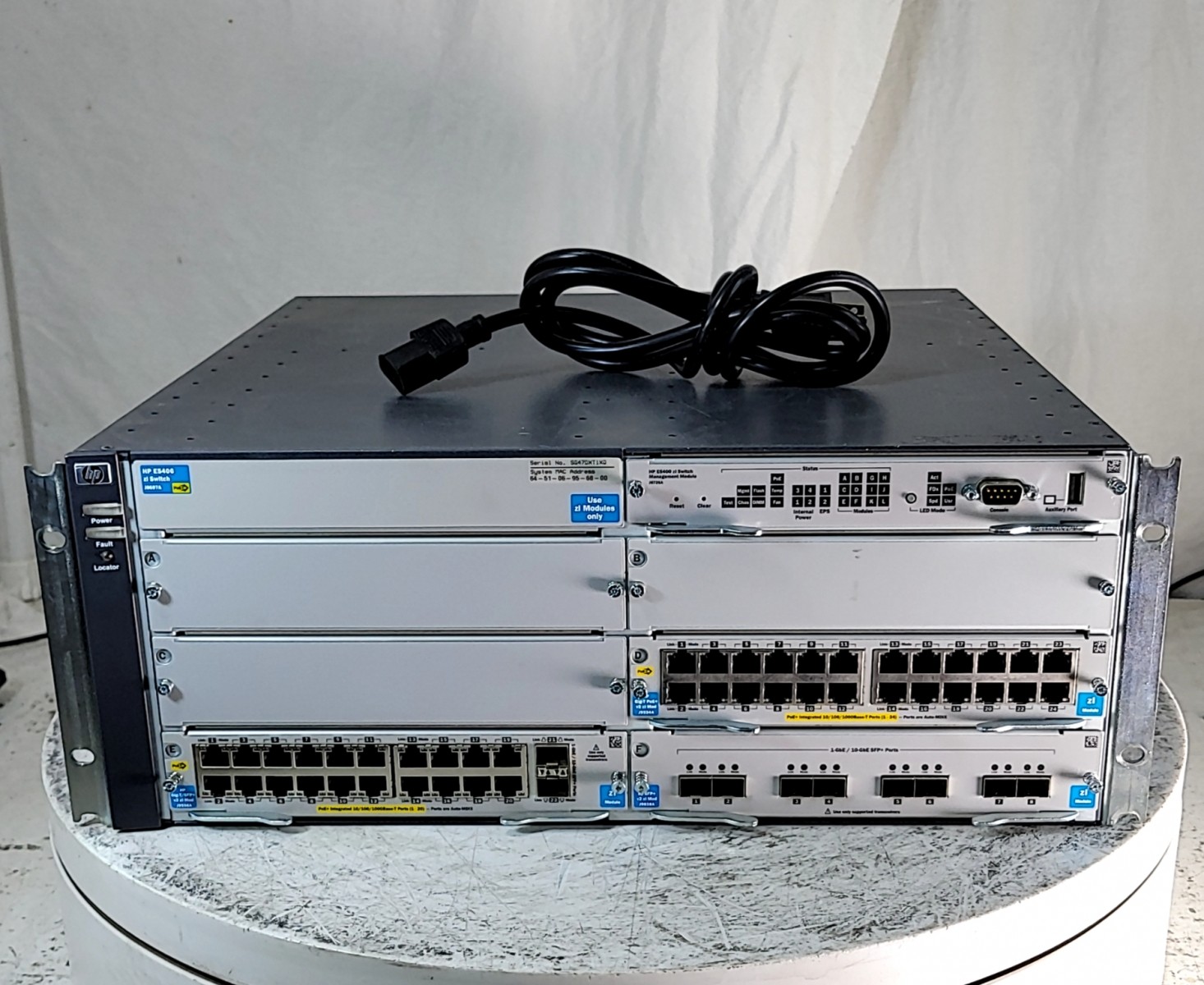 HP E5406 ZL Switch J8697A Networking Switch Chassis SEE NOTES