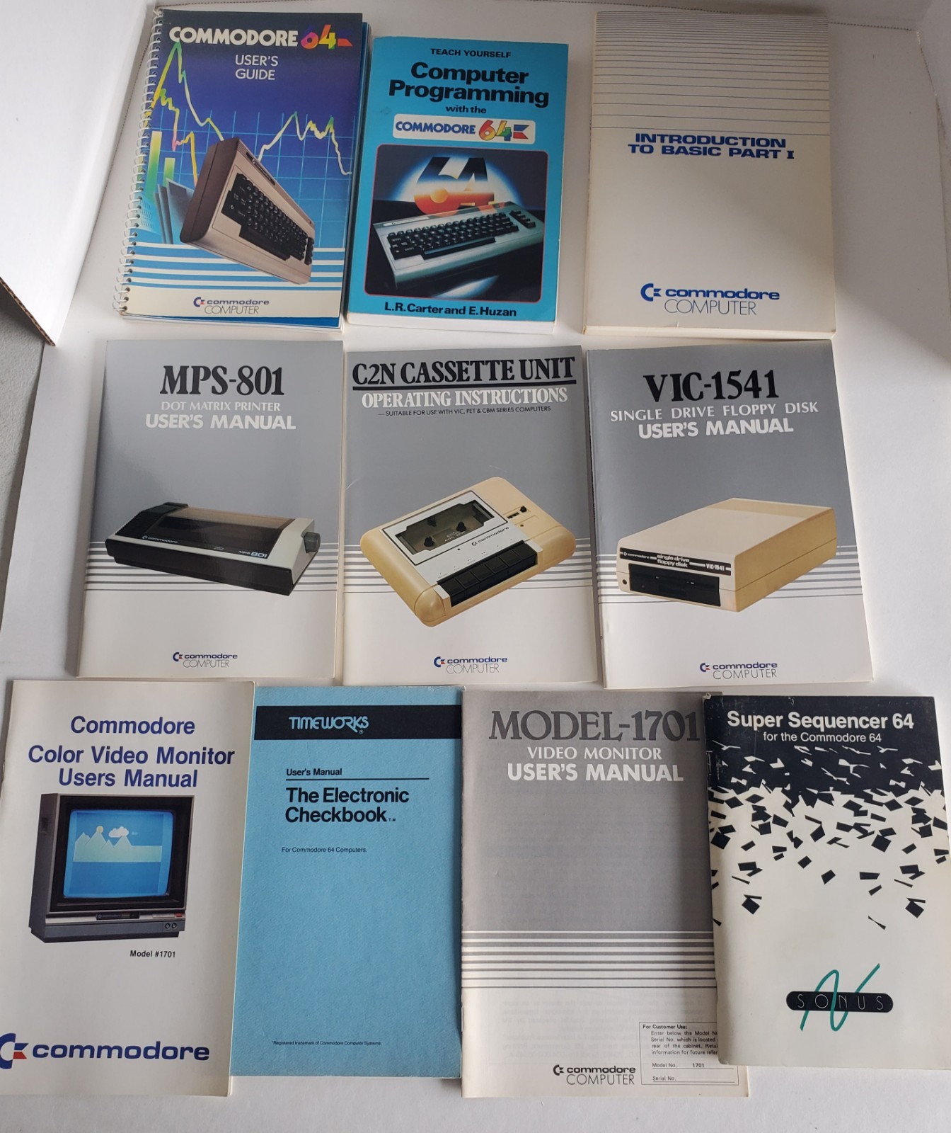 Commodore 64 User Guides & Manuals Lot