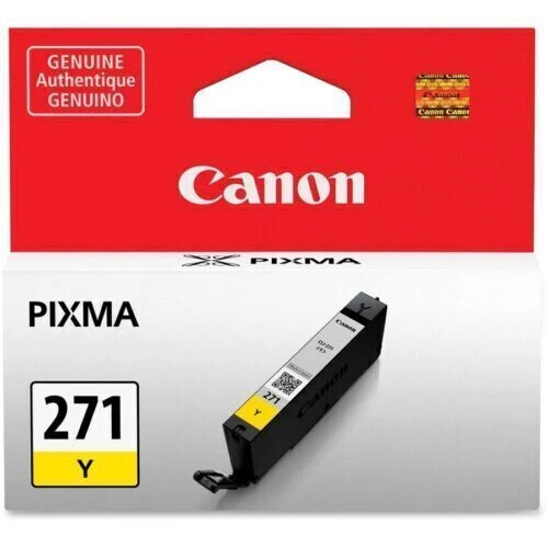 GENUINE OEM - CANON PIXMA 271Y CLI-271 YELLOW INK TANK CARTRIDGE