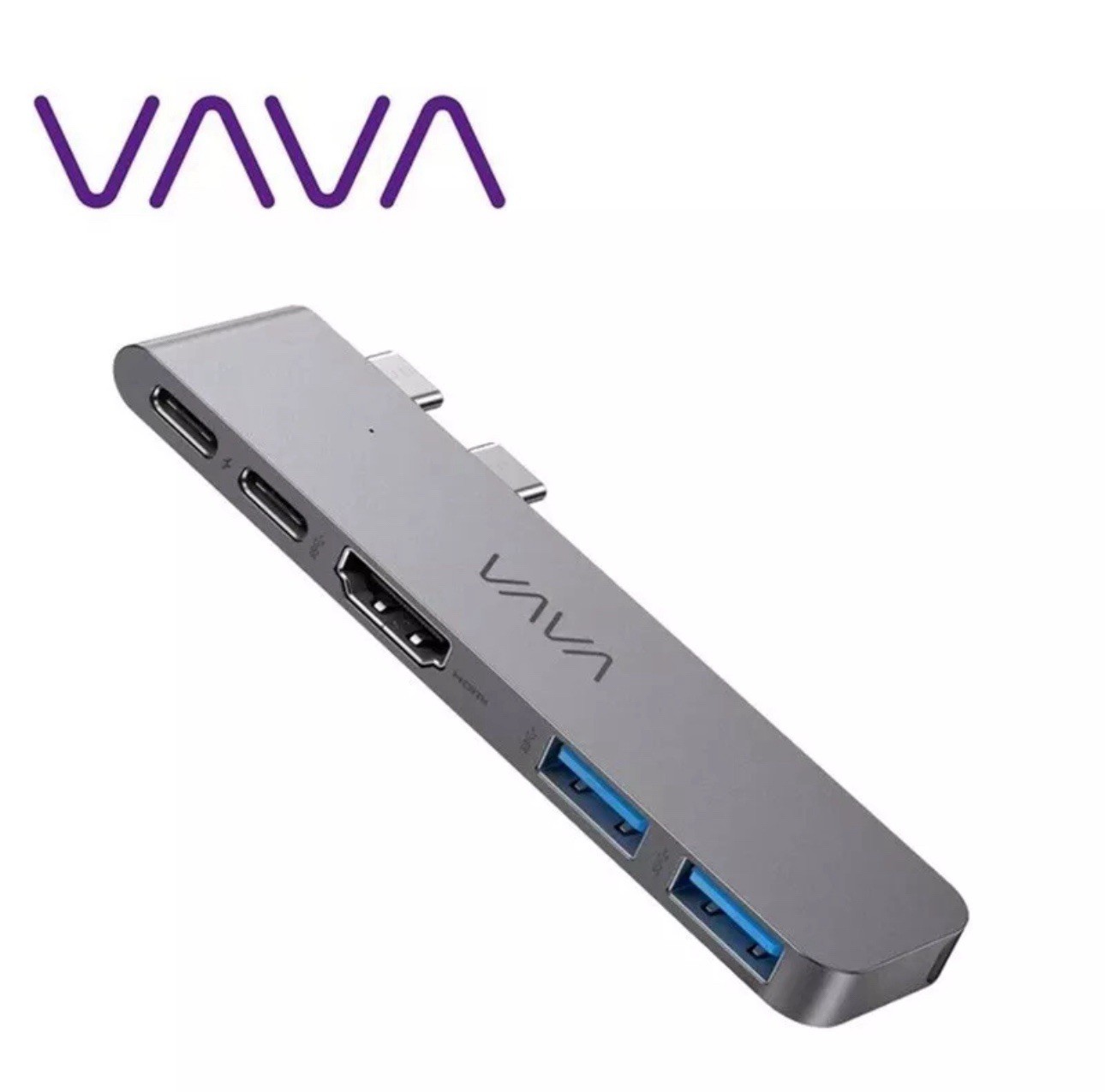 VAVA 5in2 USB Hub Type C 100W Fast Charge HDMI for MacBook Pro Air Dual Monitor