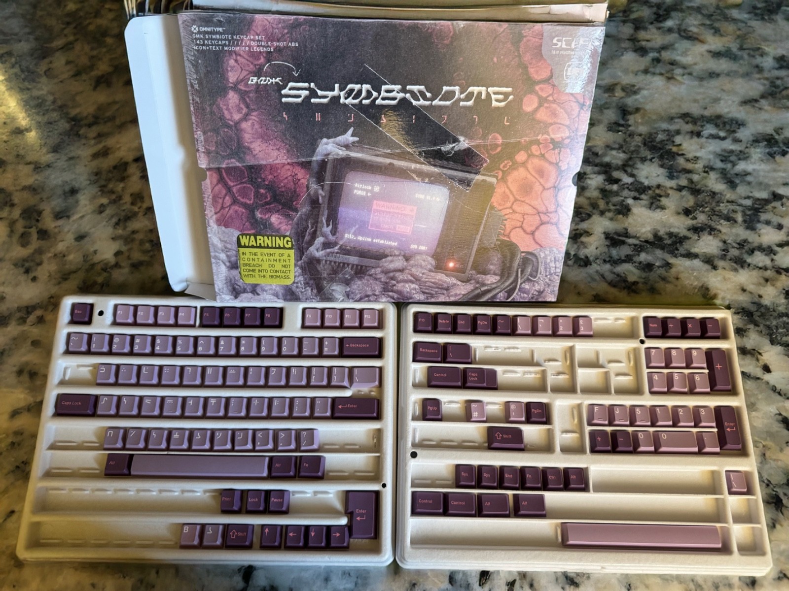 GMK Symbiote + Membrane Kit + Containment Kit + Extra Keycaps - PLEASE READ