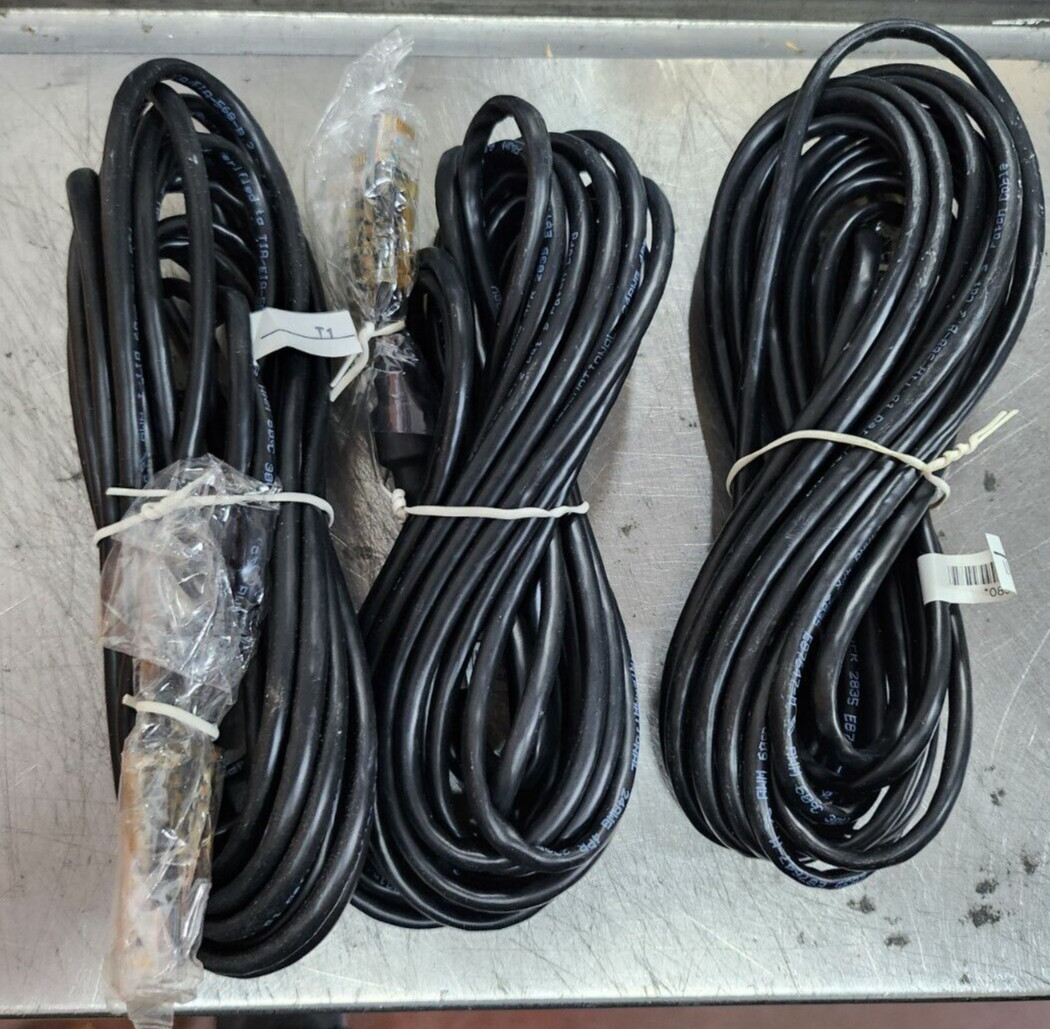 3x POLYCOM 08548-001 15Ft RJ45 ISDN LAN Cables - NEW not in box