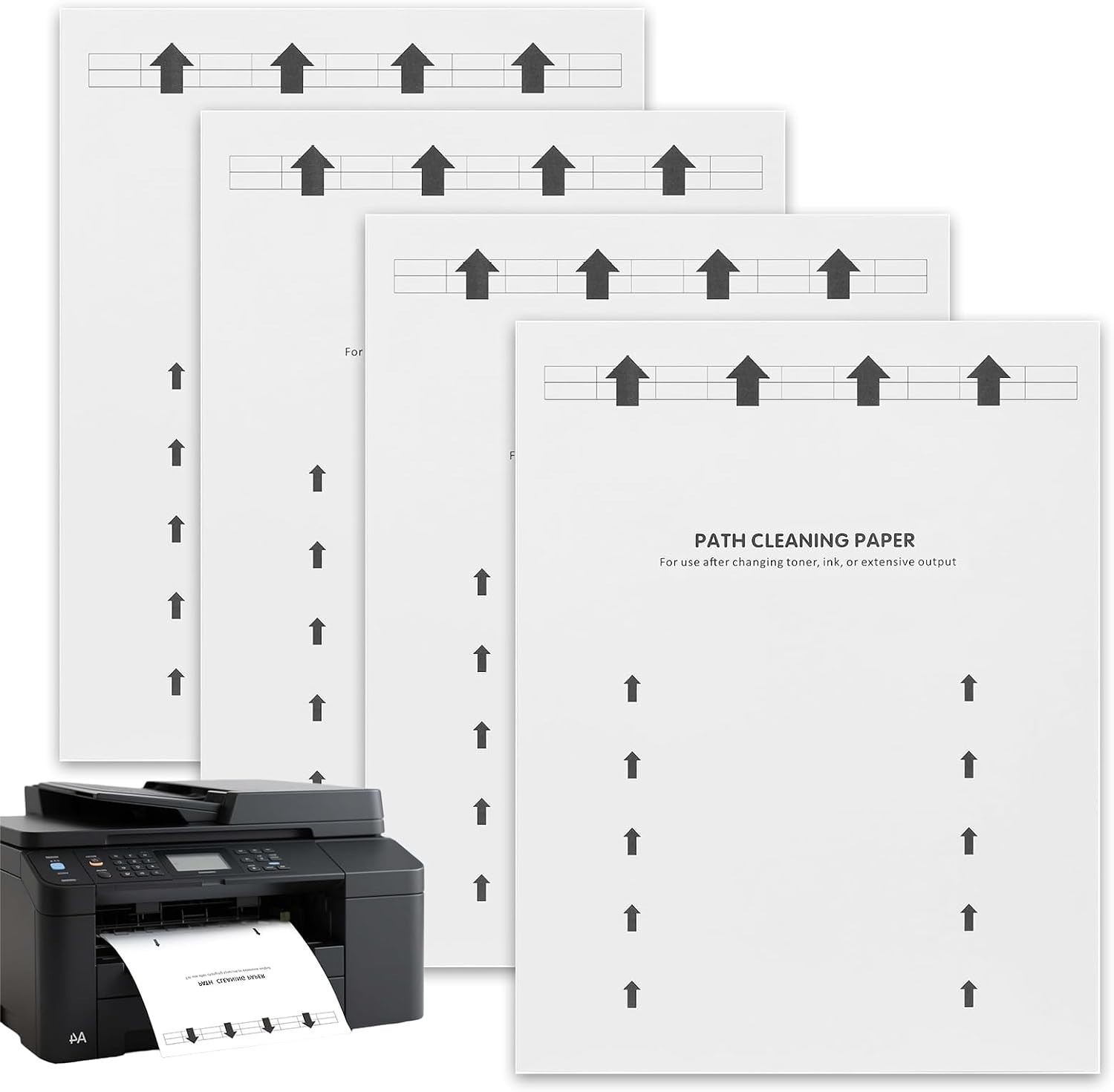 Printer Cleaning Sheets 15-Pack【Removes Ink, Dust, Dirt & Debris】8.5 x 11  Print