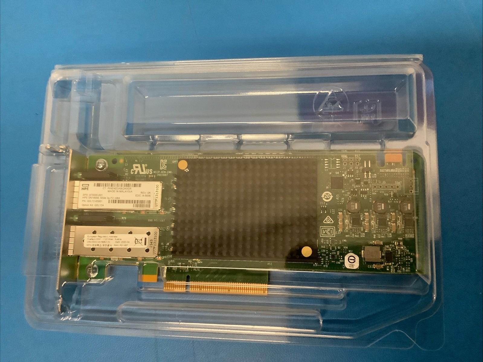HPE Q0L12A StoreFabric SN1600E 32Gb 2Port HBA 870000-001 - NO SFPs
