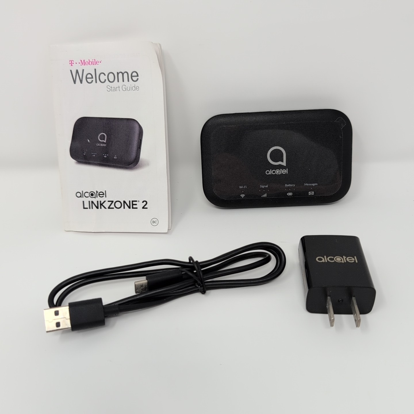 ALCATEL 4G LTE WiFi Hotspot AND POWERBANK -  Model - MW43TM (T-Mobile) - Black