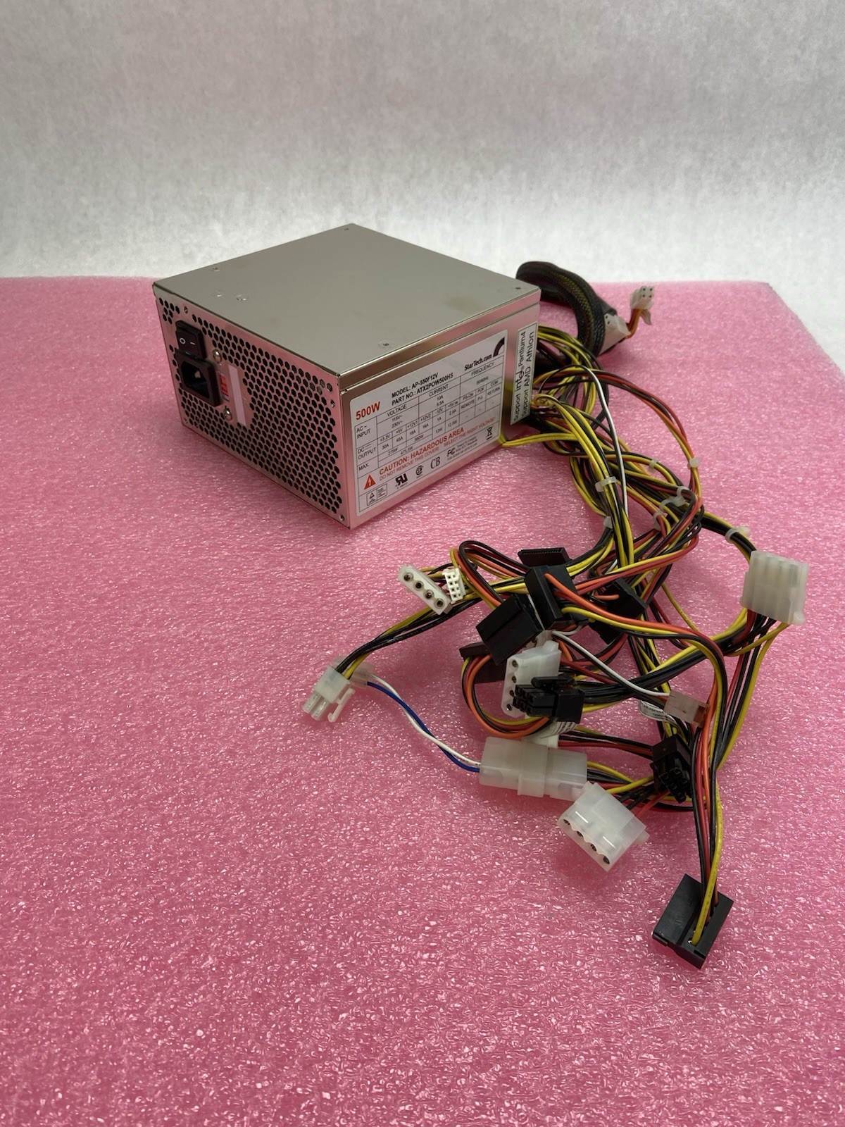 StarTech AP-550F12V/PN:ATX2POW500HS 500W Power Supply