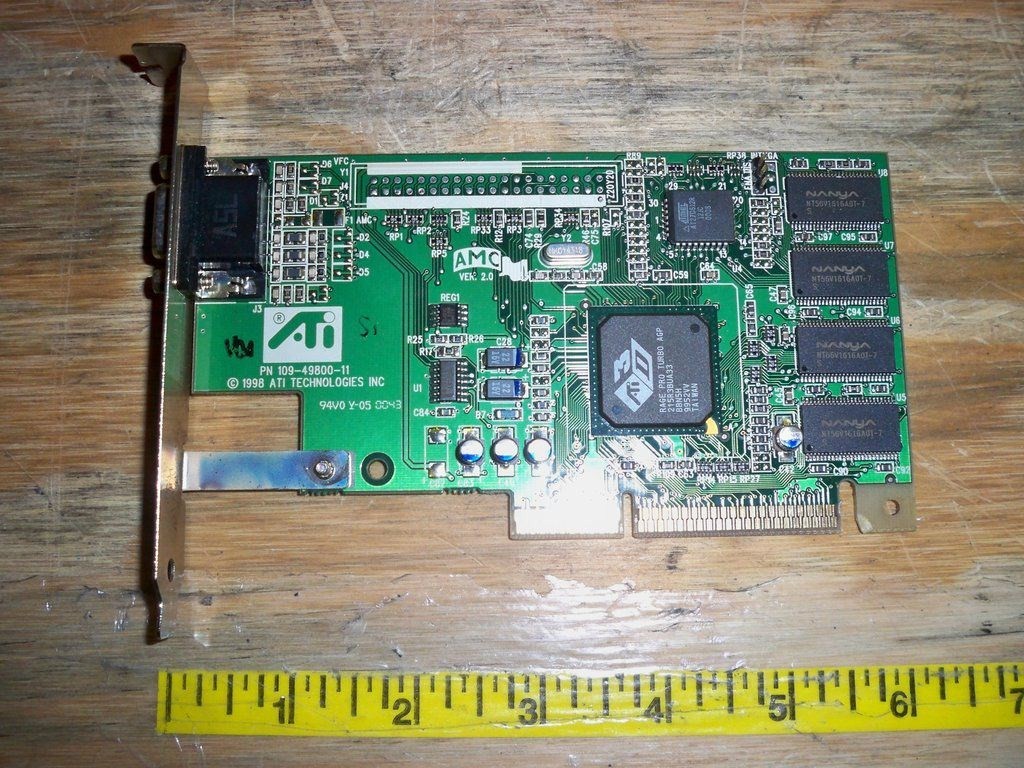 Ati Technologies 109-49800-11 3D Rage Pro Turbo Agp Video Card 