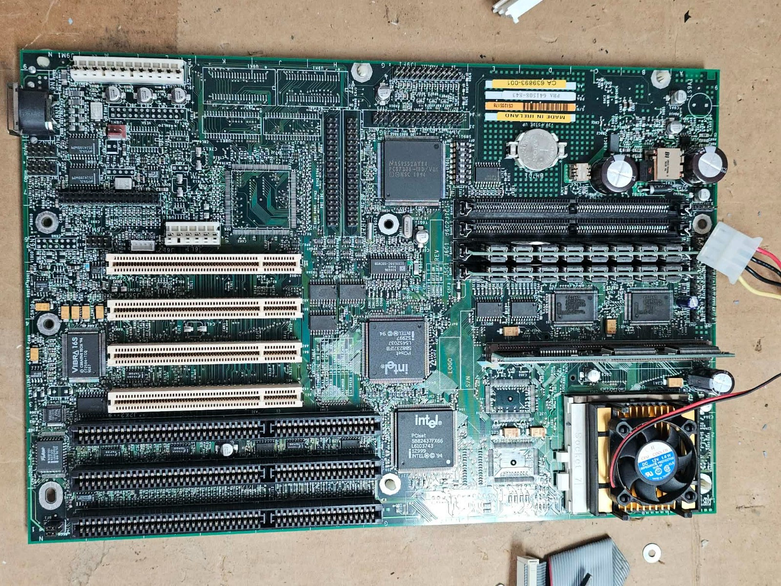 Vintage Intel Advanced/EV 430FX Triton Socket7 Motherboard PBA 641508-843 w/CPU+
