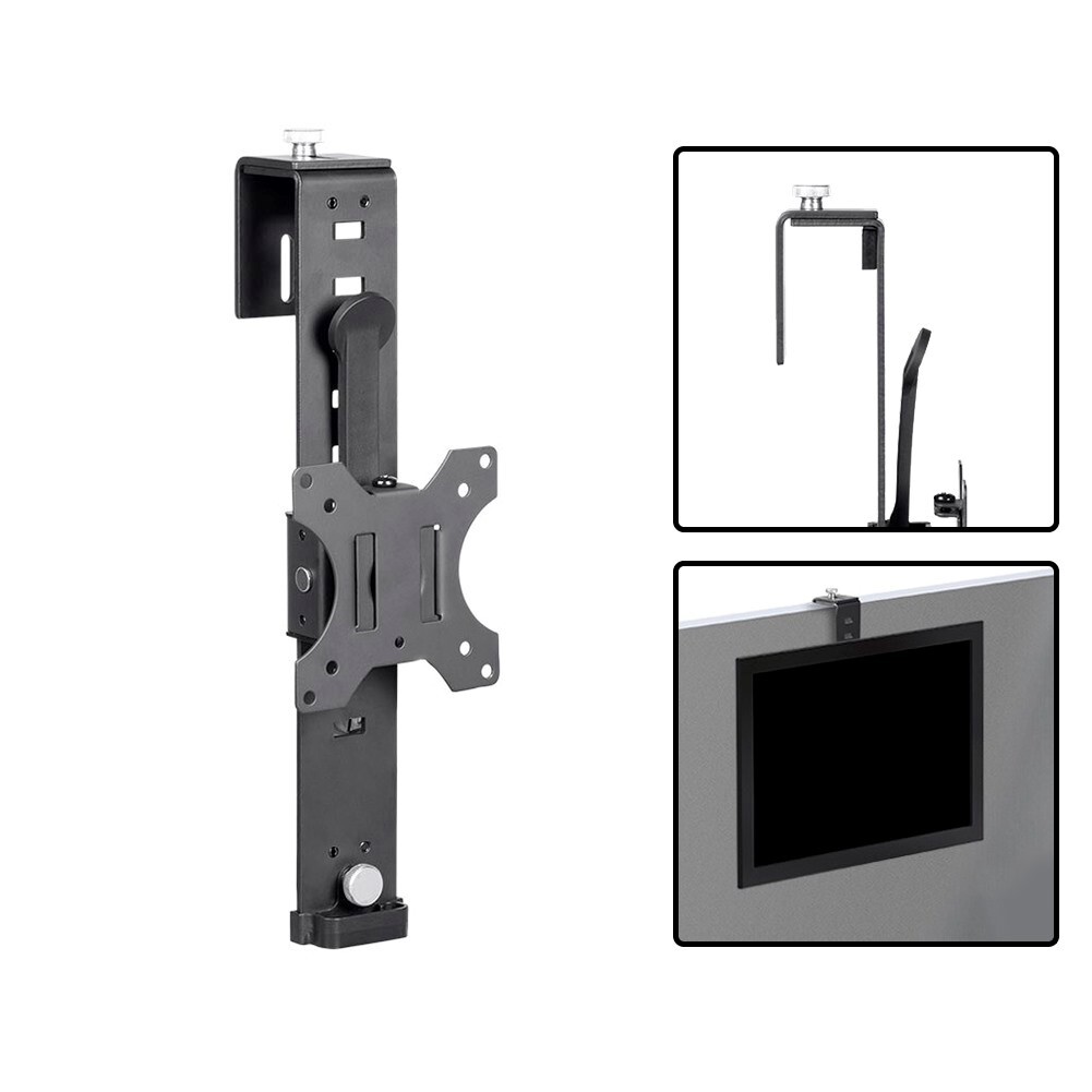 Height Adjustable & Rotate Flat LCD LED Screen TV Monitor Wall Mount For Cubicle
