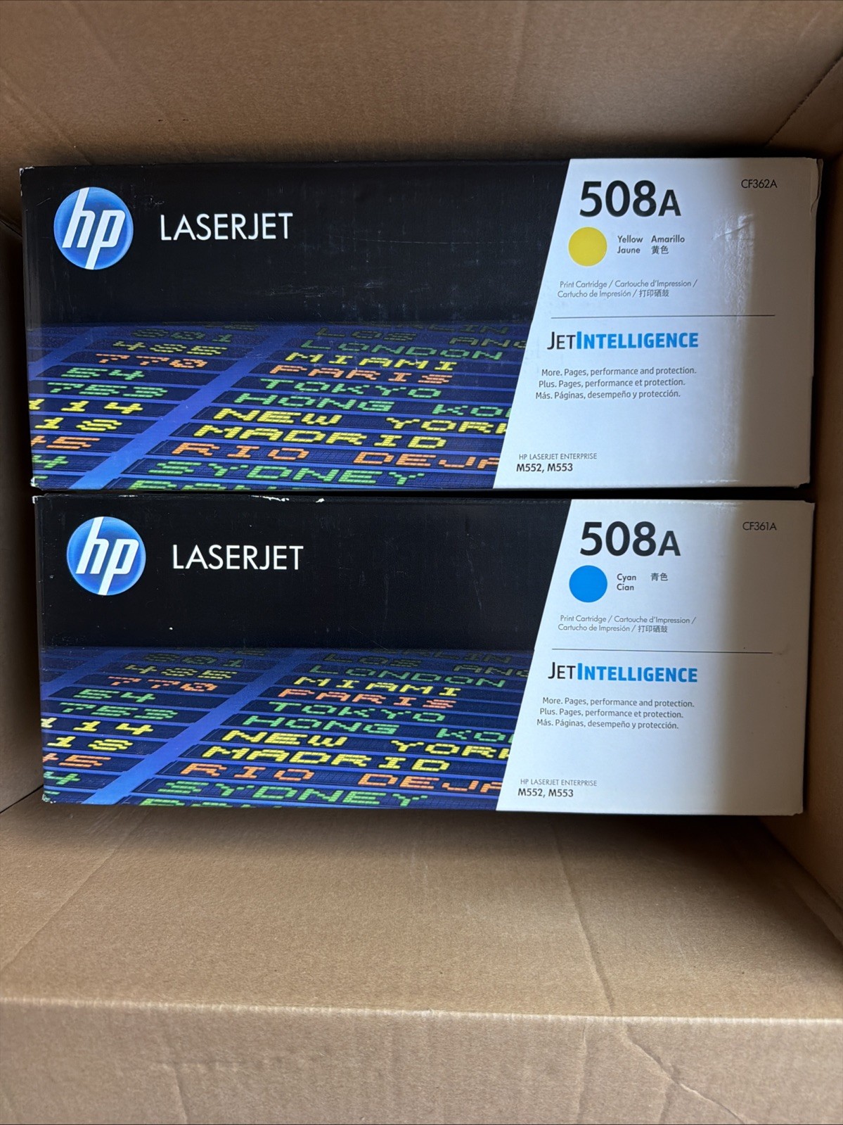 Sealed And Open Box 508A Original LaserJet Toner Cartridge