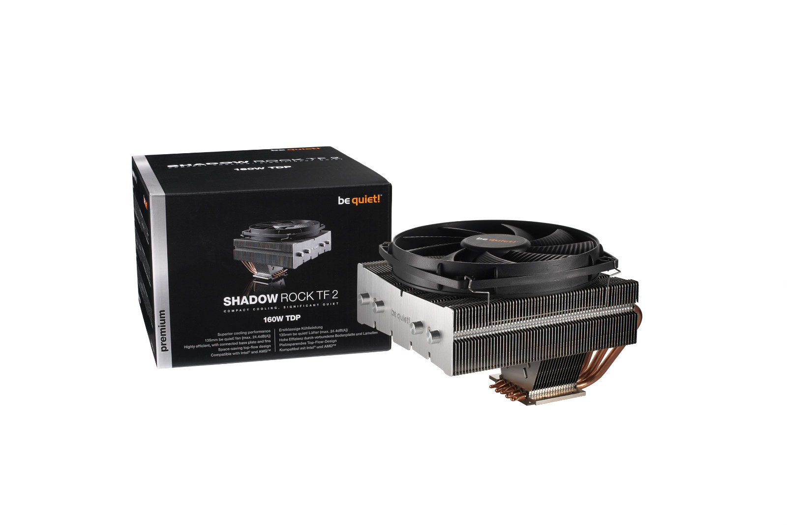be quiet Shadow Rock TF 2 CPU Compact Cooling Heatsink FAN LGA1151/2011 AMD AM4