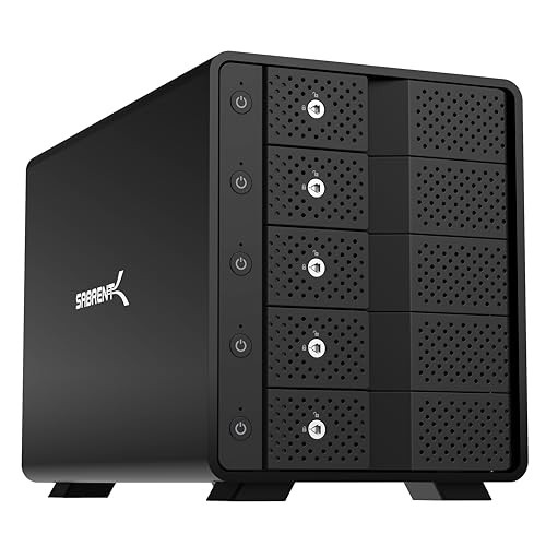 SABRENT 5-BAY USB 3.2 GEN 2 SATA DOCKING STATION DS-SC5B - BLACK