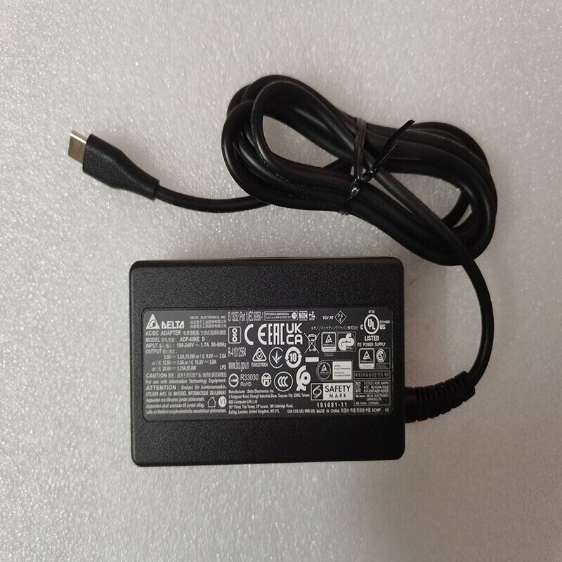 Delta/MSI 20V 3.25A ADP-65KE B For MSI Summit E13FlipEvo A13MT USB-C 65W Adapter