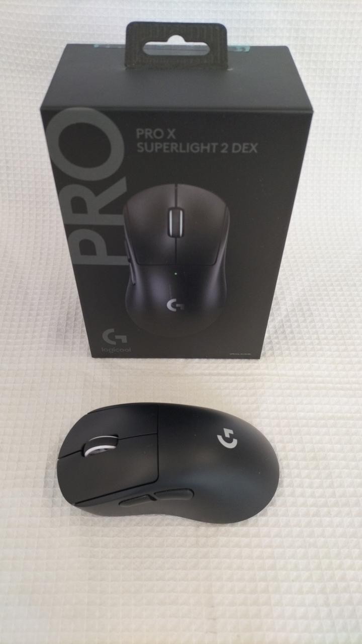 Logicool Pro X Superlight 2 DEX Wireless Mouse Black 60g Used