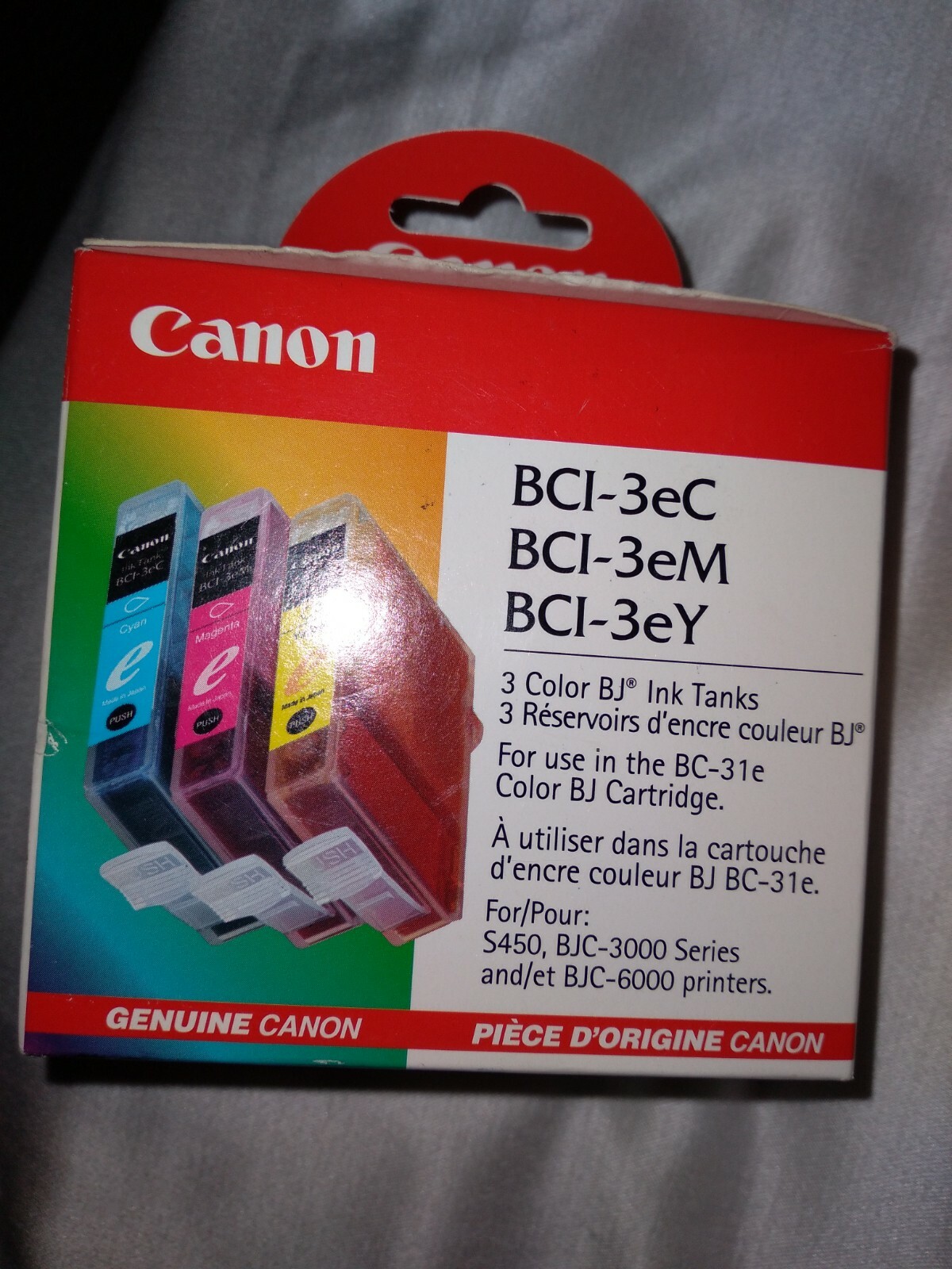 FACTORY SEALED CANNON BCI-3e MULTI PACK COLOR/BK INK TANKS CARTRIDGES BK-C-M-Y