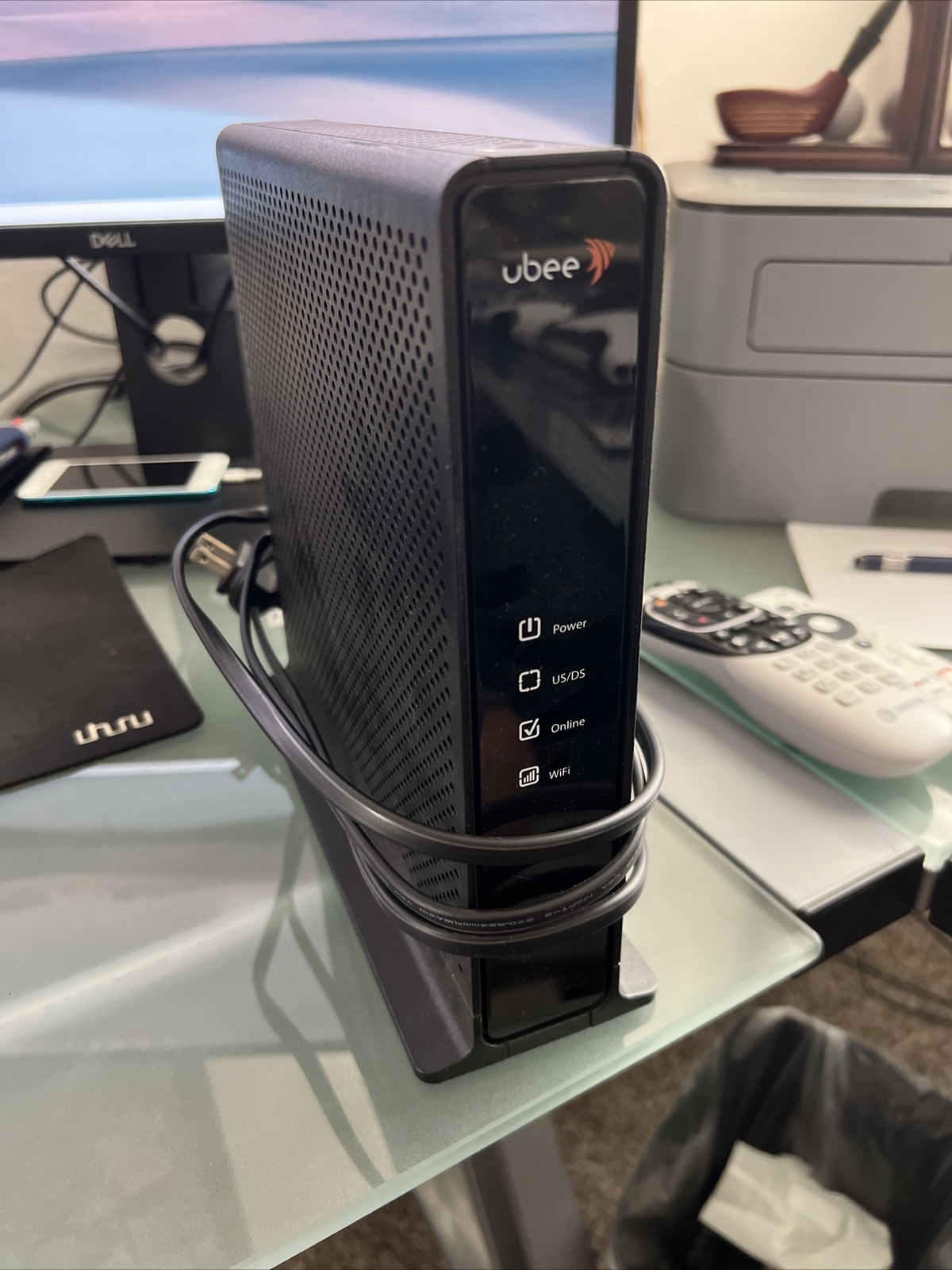 Ubee DDW365 DOCSIS 3.0 Wireless Cable Modem Router (Power On Tested)