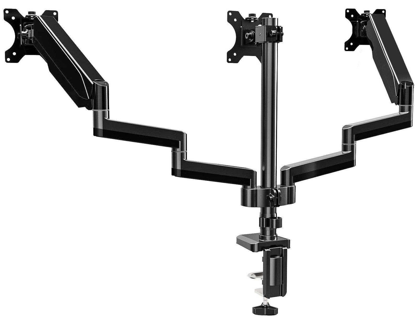 UPGRAVITY Triple Monitor Desk Mount for Three Flat/Curved Computer Screens up...