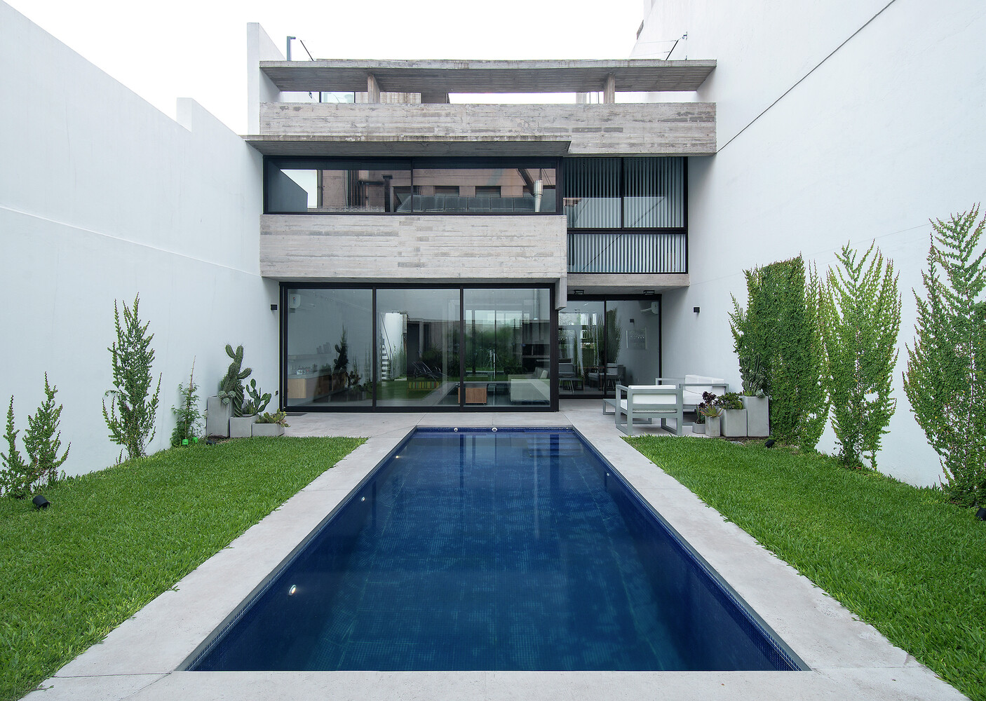Landscape house architecture modern mansions luxury Custom Gaming Mat Desk