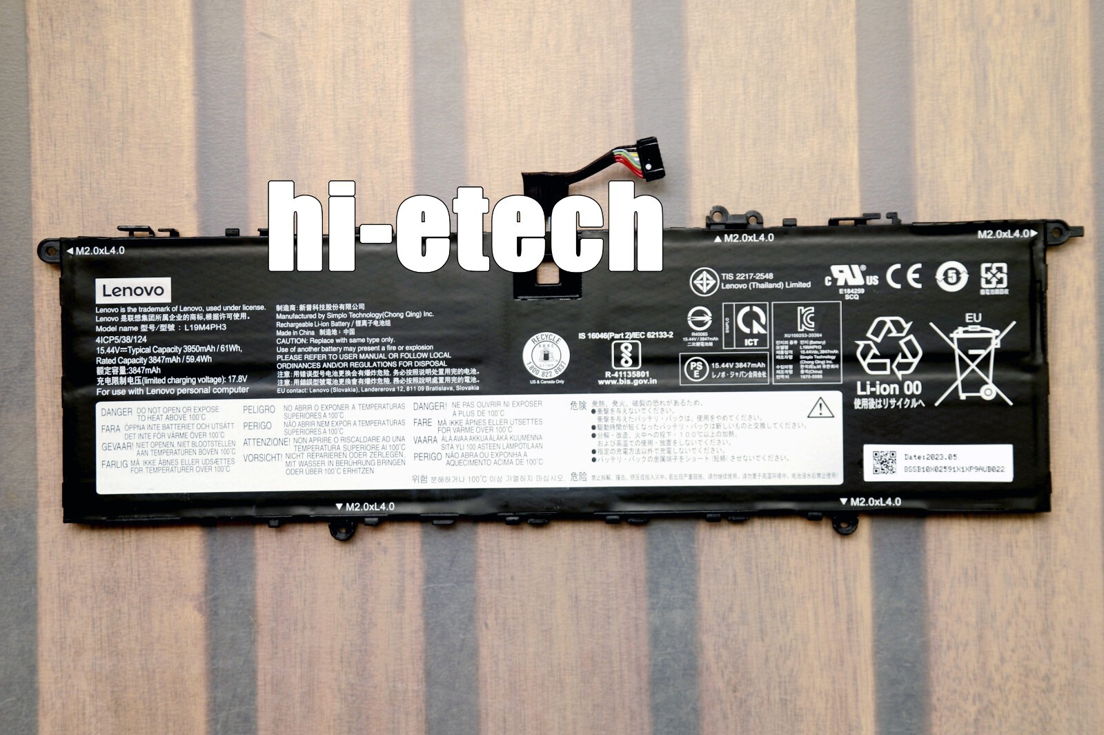 Genuine L19D4PH3 L19C4PH3 L19M4PH3 Battery for LenovoYoga Slim 7 Pro 14 14s 2021