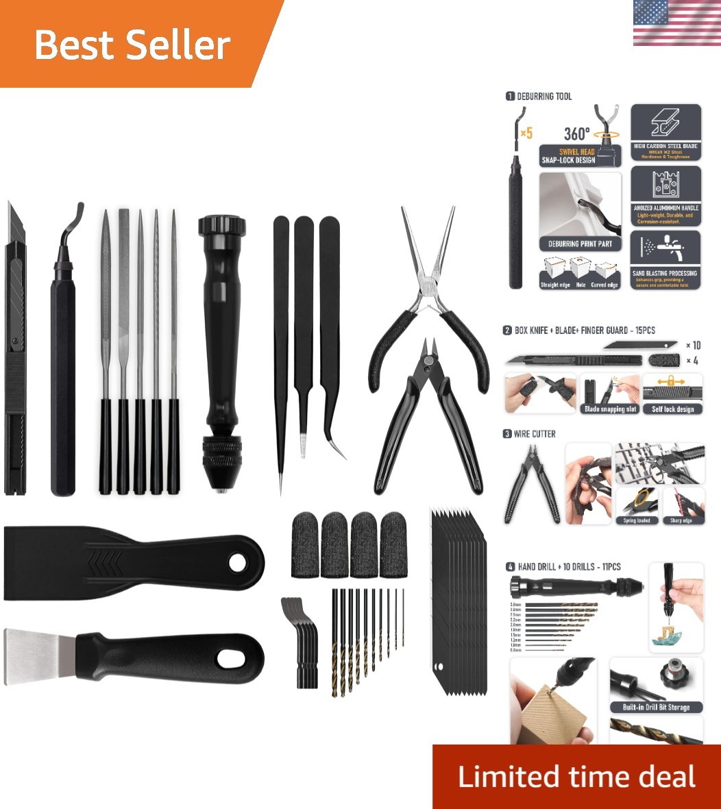 Comprehensive 3D Printer Tools Set – 48 Essential Tools for DIY Printing Mastery