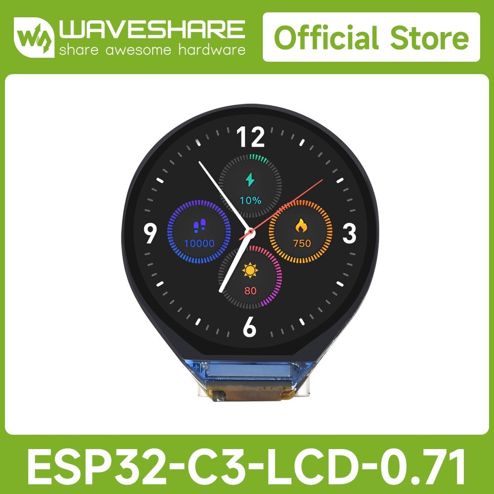 Waveshare ESP32-C3 0.71inch Round Display Development Board 160��160 SPI Display