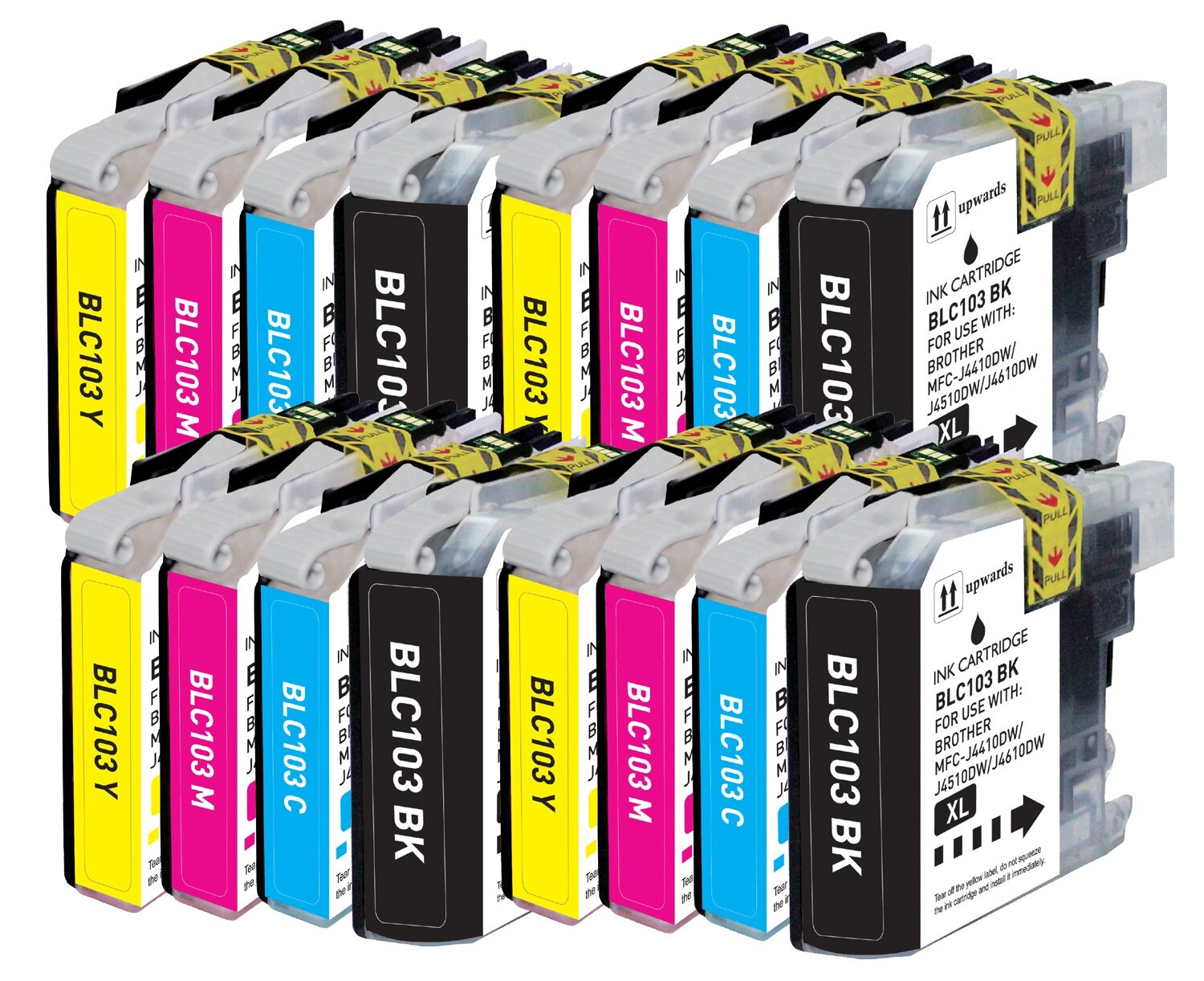 20 PK Print Ink Set fits Brother LC101 LC103  MFC-J450DW MFC-J470DW MFC-J650DW