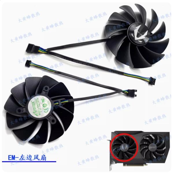 Graphics Card Cooling Fan GAA8S2U/GA92S2U For ZOTAC RTX3070 8GB Twin Edge ~~~