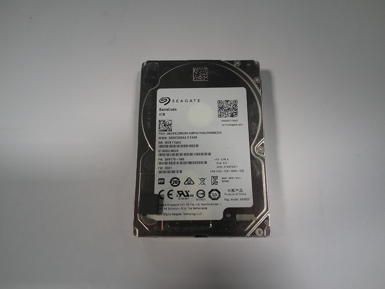 Seagate BarraCuda ST4000LM024 4TB 5400 RPM 128MB SATA 2.5" Hard Drive
