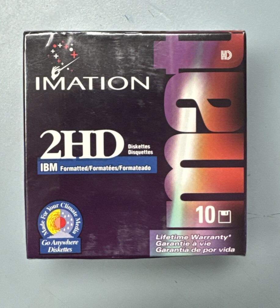10 FLOPPY DISK IMATION 2HD NOS SEALED
