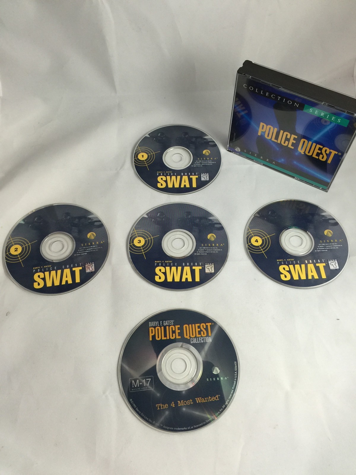 NEW Vintage Police Quest SWAT WINDOWS DOS PC Game Daryl Gates Sierra Collection