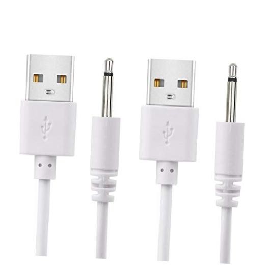 2 Pack 2.7ft Replacement DC Charging Cable, USB to DC 2.5mm Fast Charger Cord