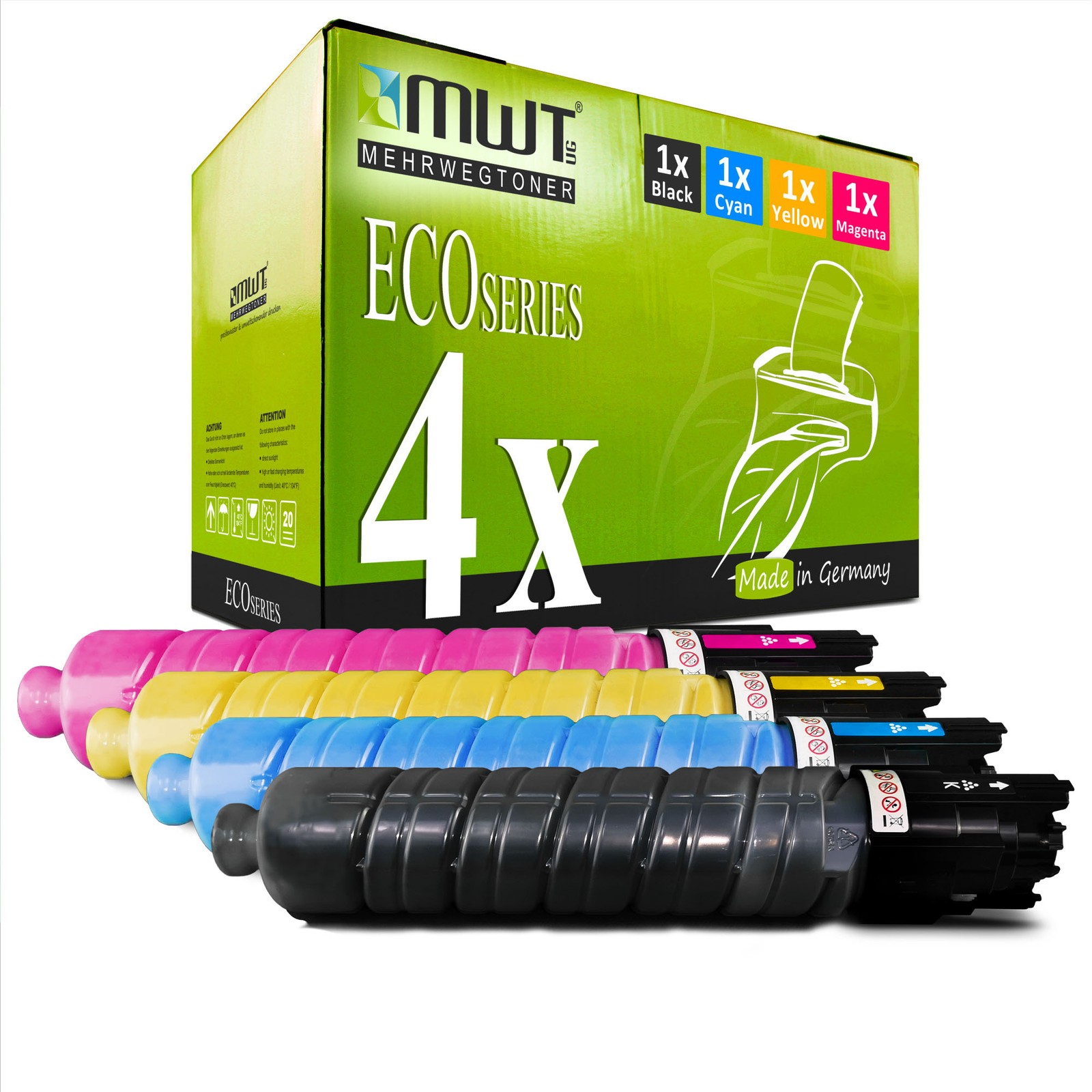 4x Eco Cartridge for Ricoh Aficio SP C-431-dnhw