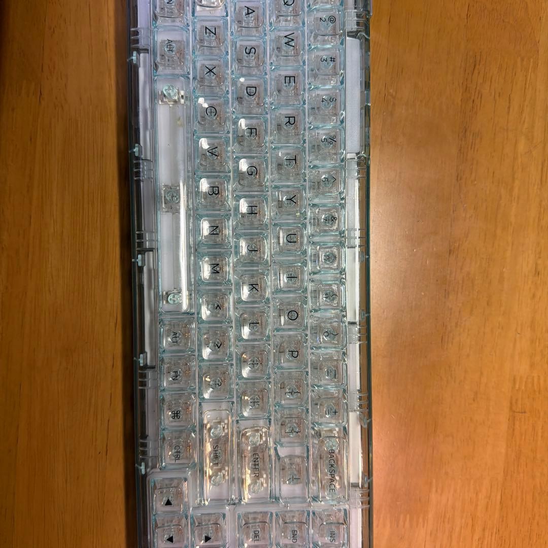 YUNZII X71 Wireless Clear Mechanical Keyboard Bluetooth JP Layout Used