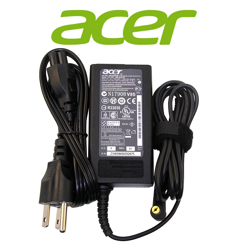 Original OEM Acer 40W~90W AC Charger Power Adapter Cord For Aspire V3 series