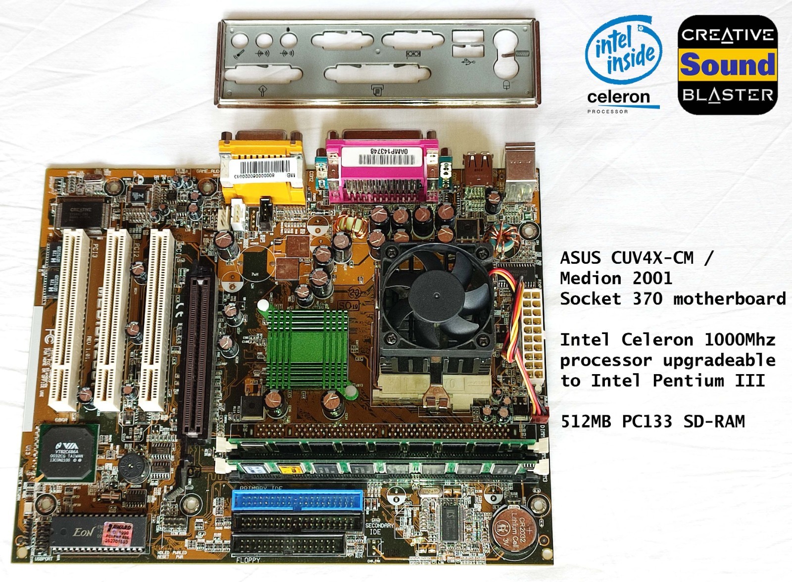 Dream Machine 2000 - ASUS CUV4X-CM, 1000Mhz CPU, 512MB SD-RAM retro gaming set