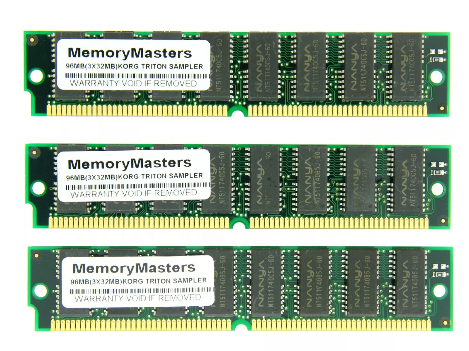 GOLD 96MB 3x 32MB Memory Ram Kit Korg TRITON Extreme Le PRO PROX Rack SAMPLER US