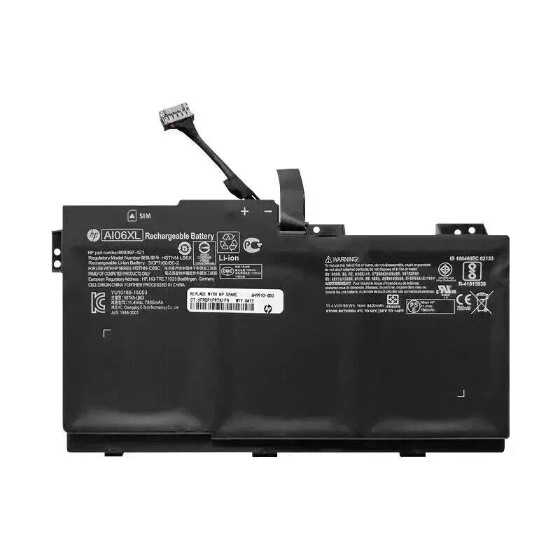 Genuine AI06XL 96Wh Battery For HP ZBook 17 G3 808451-001 HSTNN-C86C HSTNN-LB6X