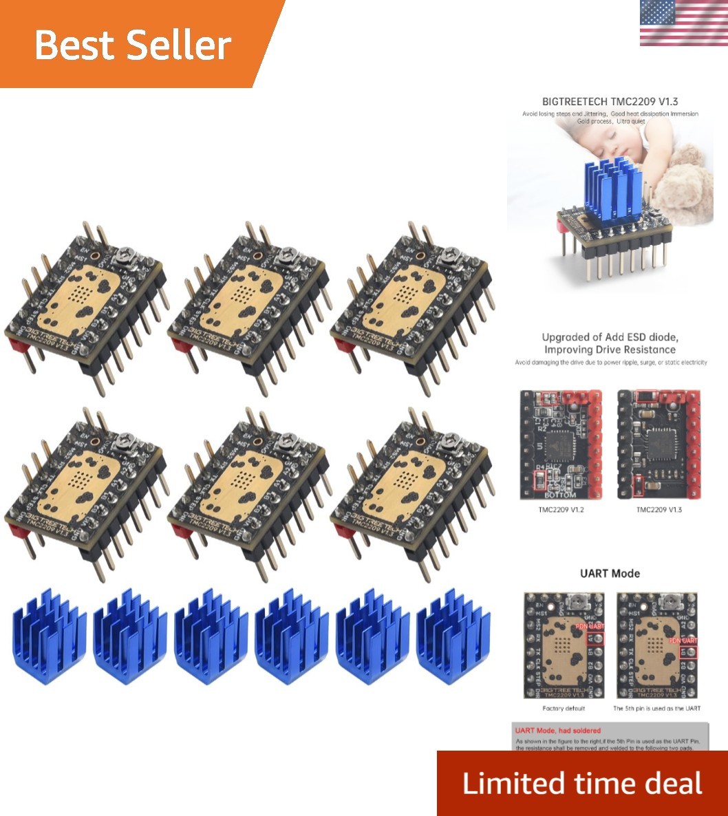 V1.3 Stepper Motor Driver, 2.8A Ultra Silent Stepsticks