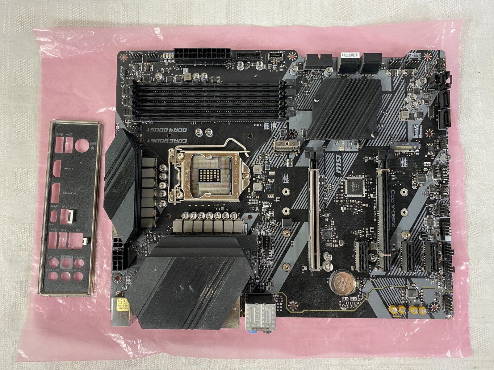 MSi Z490-A Pro LGA 1200 ATX Intel DDR4 Motherboard Working Pull Tested