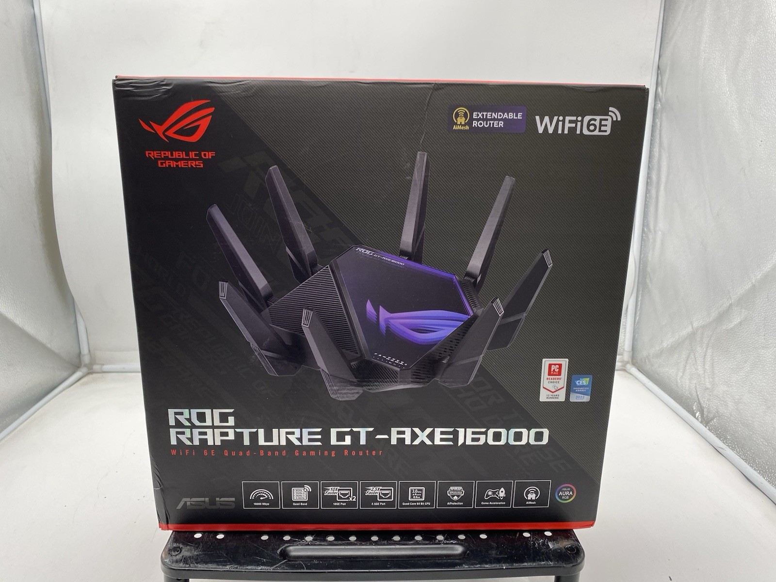 ASUS ROG Rapture GT-AXE16000 Quad-Band Wi-Fi 6E Gaming Router