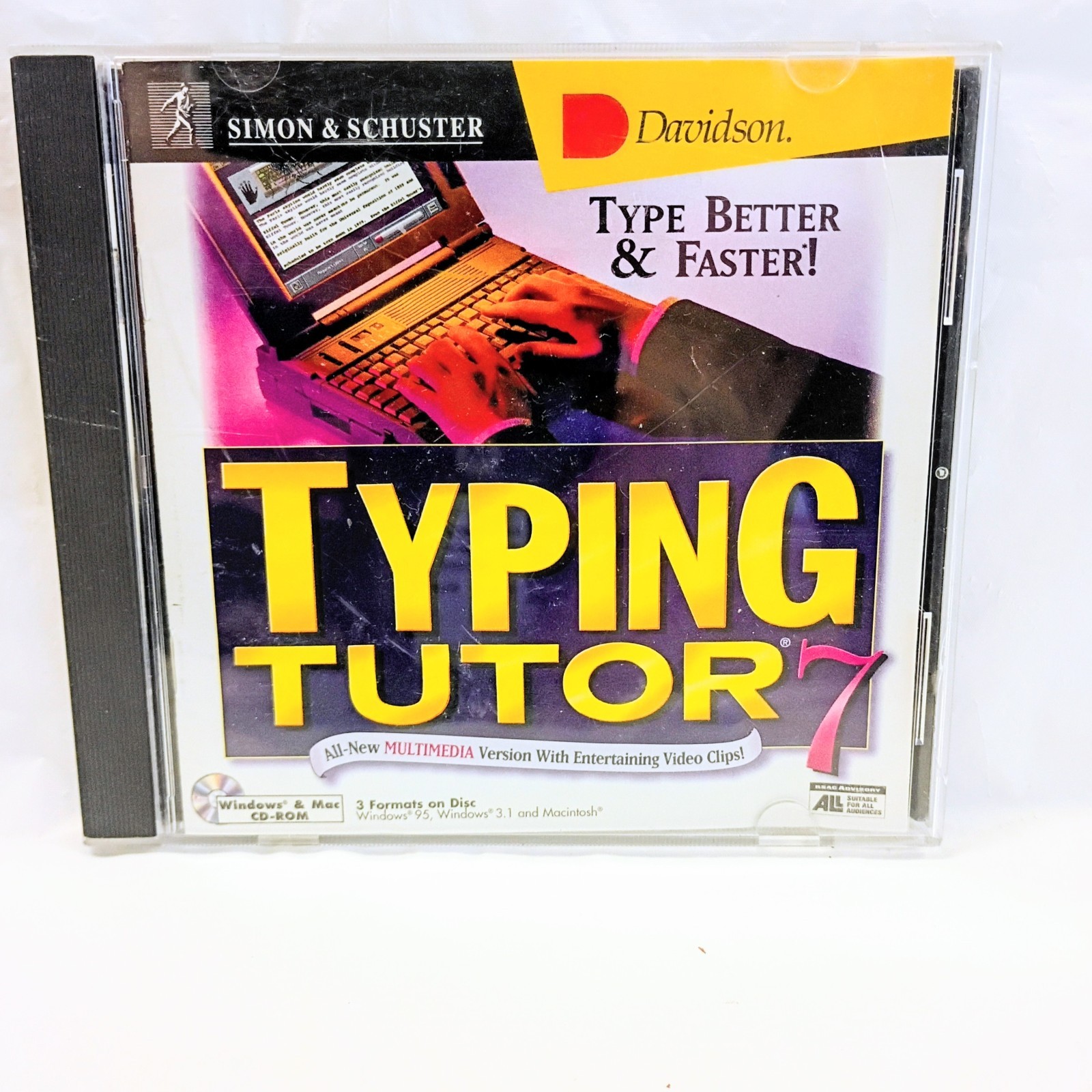Typing Tutor Type Better & Faster (PC CD-ROM, 1996)